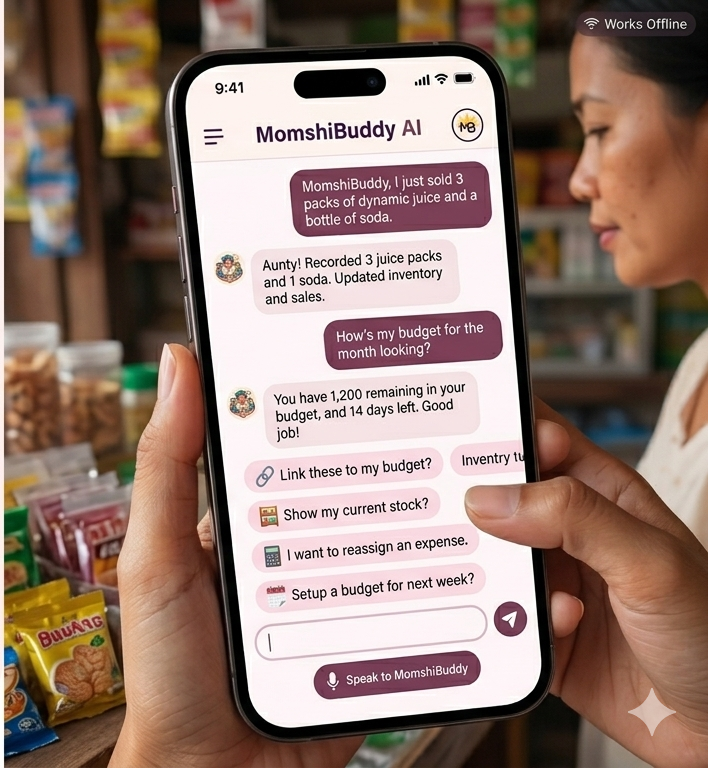 MomshiBuddy AI chat preview